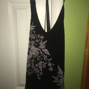 Floral tank, with strappy back